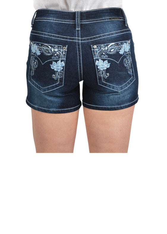 Pure Western Womens Lucy Short - Midnight [Siz:12]