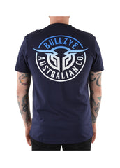 Bullzye Mens Bullring Short Sleeve Tee [Col:Navy Siz:S]