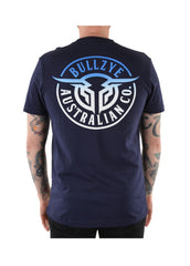 Bullzye Mens Bullring Short Sleeve Tee [Col:Navy Siz:M]