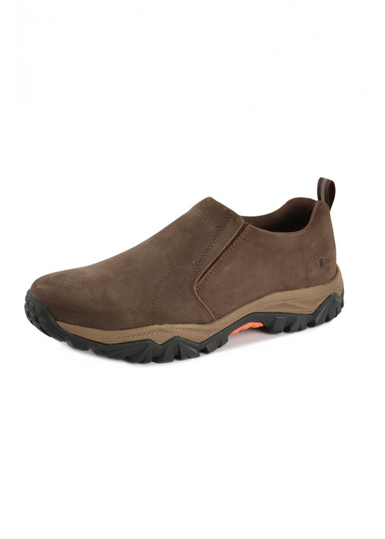 Mens Ramble Slip-on Shoe [Col:Chocolate Siz:8]