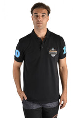 Pure Western Mens Richardson Short Sleeve Polo [Col:Black Siz:XS]