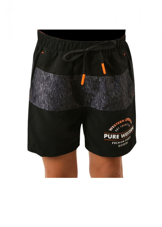 Boys Louis Board Short [Col:Black Siz:2]