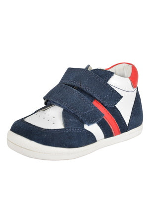 Infant Apollo Velcro Shoe T2S78084 [Col:White/Red/Navy Siz:J04]