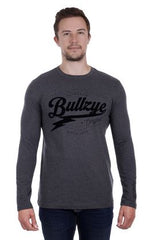 Bullzye Mens Murphy Long Sleeve Tee - Charcoal Marle [Siz:S]