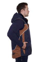 Bullzye Mens Bazooka Vest - Navy/Tan [Siz:M]