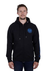 Bullzye Mens Bullring Zip Up Hoodie [Col:Black Siz:S]