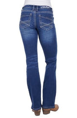 Bullzye Womens Dahlia Boot Cut Jean - Blue Wash [Siz:11-34]