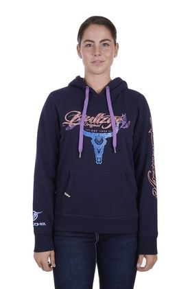 Bullzye Womens Argyle Hoodie - Dark Navy [Siz:8]