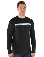 Pure Western Mens Kempton Long Sleeve Tee - Black [Siz:XS]