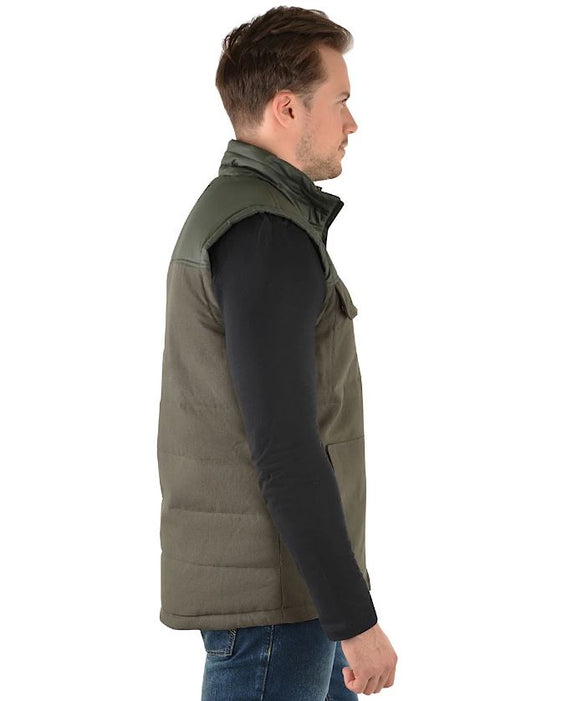 Pure Western Cameron Vest - Khaki [Siz:M]