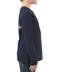 Pure Western Boys Clarke Long Sleeve Tee - Navy [Siz:4]