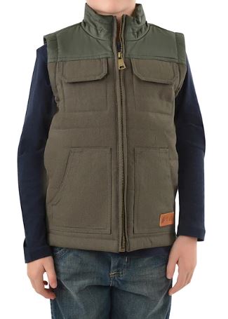 Pure Western Boys Cameron Vest Khaki [Siz:2]