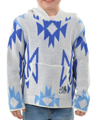 Pure Western Girls Khloe Knitted Pullover - Navy/Multi [Siz:4]