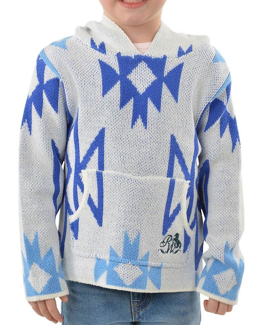 Pure Western Girls Khloe Knitted Pullover - Navy/Multi [Siz:4]
