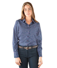 Thomas Cook Casey Long Sleeve Stretch Shirt Navy [Siz:10]