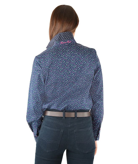 Thomas Cook Casey Long Sleeve Stretch Shirt Navy [Siz:12]