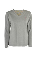 Thomas Cook Classic V Neck Long Sleeve Tee [Col:Navy Siz:10]