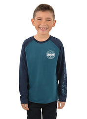 Thomas Cook Boys Legend In The Country Long Sleeve Tee - Navy/Ocean [Siz:2]