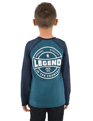 Thomas Cook Boys Legend In The Country Long Sleeve Tee - Navy/Ocean [Siz:4]