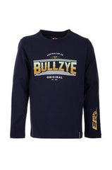 Bullzye Boys Lawson Long Sleeve Tee - Navy [Siz:2]