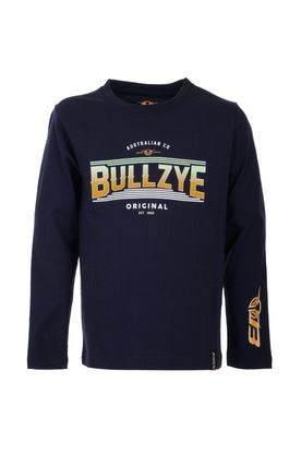 Bullzye Boys Lawson Long Sleeve Tee - Navy [Siz:2]
