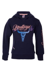 Bullzye Girls Argyle Hoodie - Dark Navy [Siz:2]