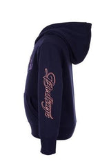 Bullzye Girls Argyle Hoodie - Dark Navy [Siz:4]