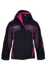 Bullzye Girls Carla Jacket - Black/Pink [Siz:8]