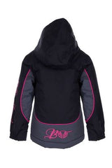 Bullzye Girls Carla Jacket - Black/Pink [Siz:12]