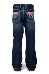 Pure Western Girls Adeline Boot Cut Jean - Evening Sky [Siz:4]