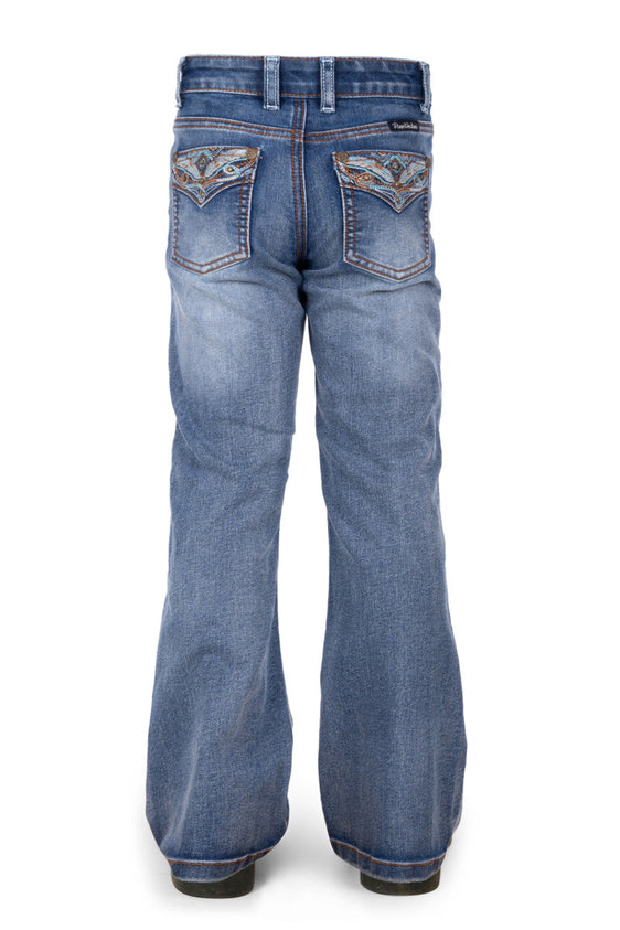 Pure Western Girls Nina Boot Cut Jean - Moonshine [Siz:4]