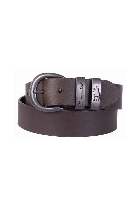 Thomas Cook Gunmetal Twin Keeper Belt [Col:Tan Siz:S]