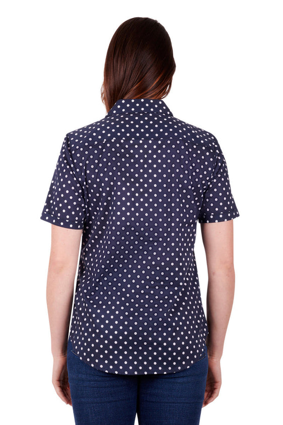 Thomas Cook Womens Josie Short Sleeve Shirt - Navy [Siz:12]