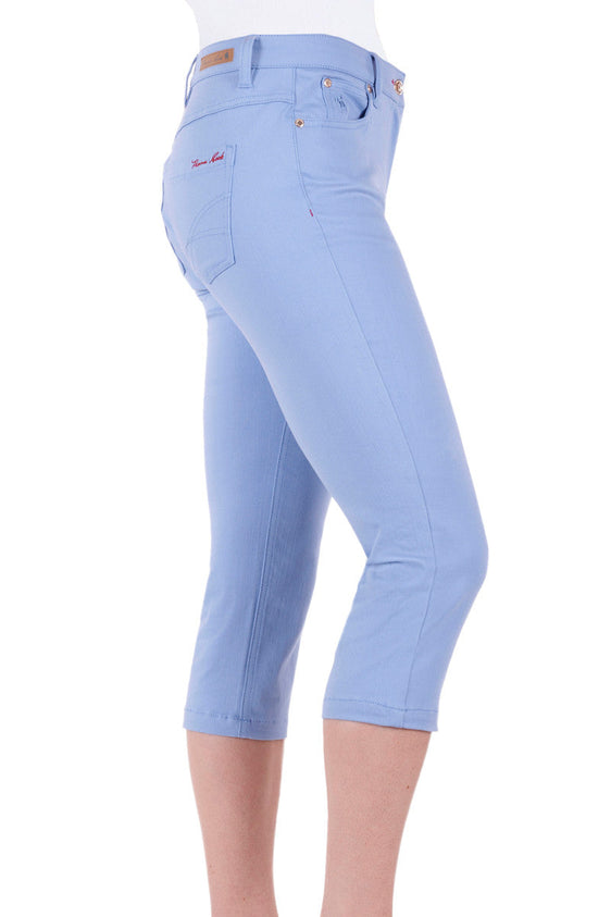 Thomas Cook Womens Jane Crop Skinny Pant [Col:Powder Blue Siz:12]