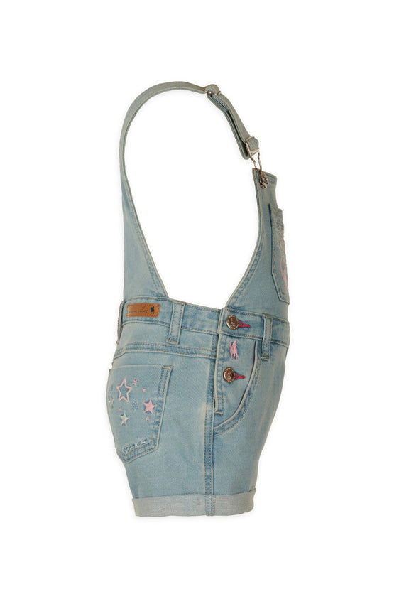 Thomas Cook Girls Kit Denim Dungaree - Light Indigo [Siz:4]