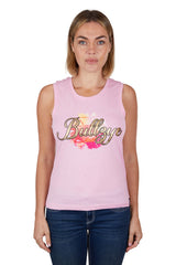 Bullzye Womens Blossom Tank - Pink [Siz:8]