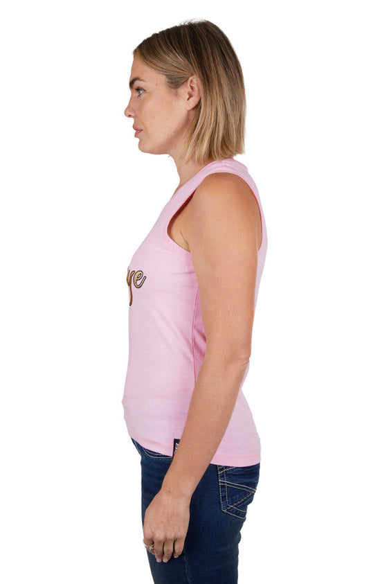 Bullzye Womens Blossom Tank - Pink [Siz:10]