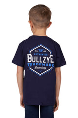 Bullzye Boys Mark Short Sleeve Tee - Navy [Siz:6]