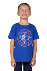 Bullzye Boys Alan Short Sleeve Tee - Royal Blue [Siz:2]