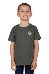 Bullzye Boys Josua Short Sleeve Tee - Green [Siz:2]