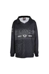 Bullzye Boys Peter Long Sleeve Tee - Black/Green [Siz:4]