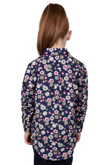 Hard Slog Kids Rose Long Sleeve Shirt H/PLKT [Siz:2]