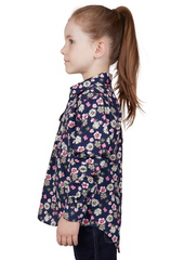 Hard Slog Kids Rose Long Sleeve Shirt H/PLKT [Siz:2]