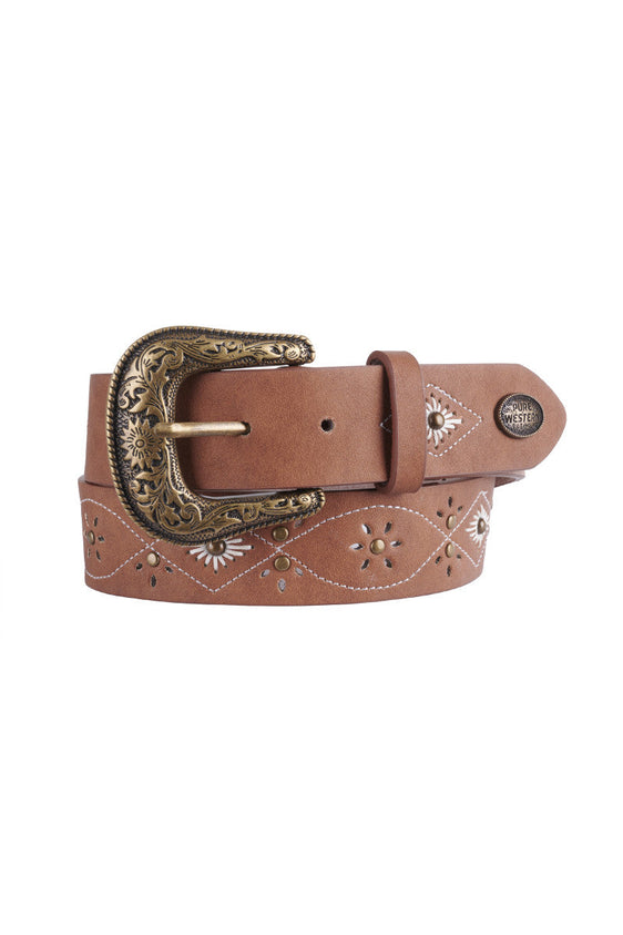 Pure Western Lauren Belt - Tan [Siz:XS (29")]