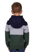 Pure Western Boys Hopkins Hoodie - Navy/Green [Siz:6]