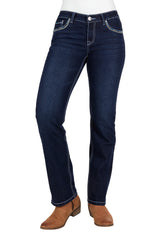 Pure Western Women's Oda Straight Leg Jean - Midnight [Siz:12]