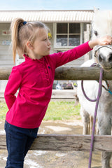 Thomas Cook Girl's Frill Neck Long Sleeve Polo - Granita [Siz:2]