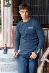Bullzye Men's Jarrod Long Sleeve Tee - Blue Steel [Siz:XS]