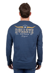 Bullzye Men's Jarrod Long Sleeve Tee - Blue Steel [Siz:L]