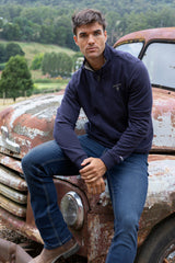 Bullsye Men's Aiden 1/4 Zip Pullover - Navy [Siz:XS]